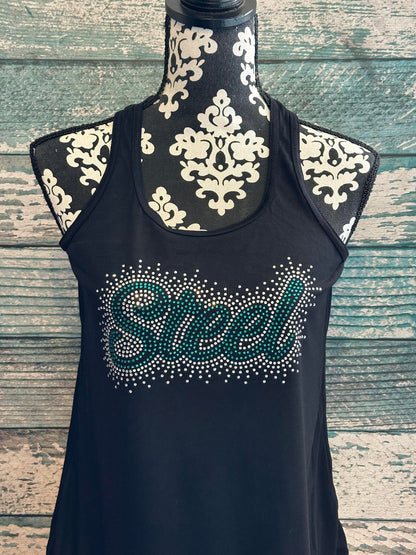 STEEL - TANK - RHINESTONE