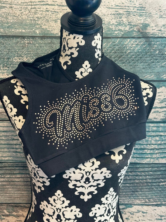 MISS 6  - SPORTS BRA - RHINESTONE