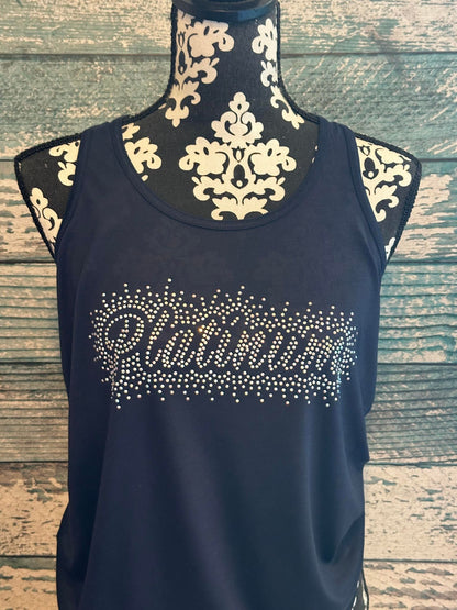 PLATINUM  - TANK - RHINESTONE