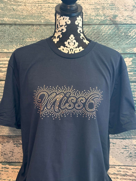 MISS 6  - UNISEX TEE - RHINESTONE
