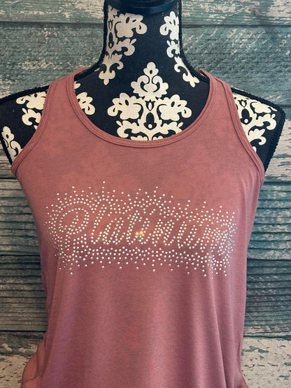 PLATINUM  - TANK - RHINESTONE