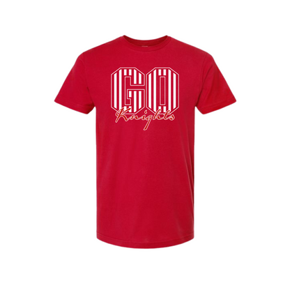 GO KNIGHTS WHITE AND RED