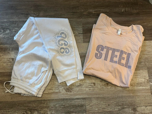 STEEL AND ICE RHINESTONE ITEMS