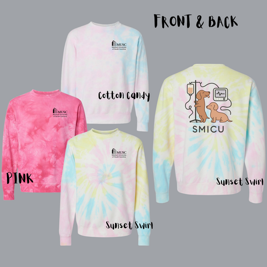 SMICU - Tie-Dyed Crewneck Sweatshirt