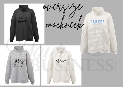 Womens Oversize Mockneck