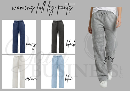 Womens Full Leg Pant