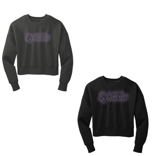 SPRINKLES - CROPPED CREW - RHINESTONE