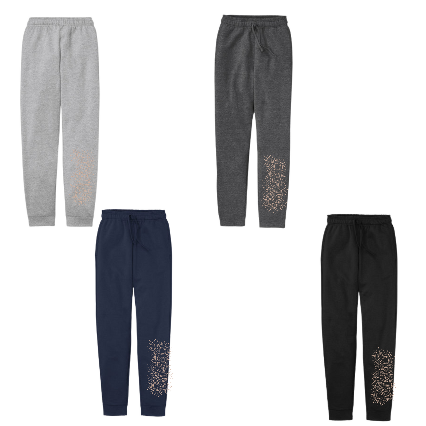 Joggers with Pockets - RHINESTONES