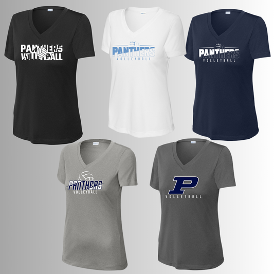 PINEWOOD MIDDLE - LADIES PERFORMANCE DRY FIT V NECK