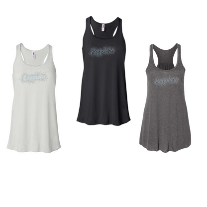 SAPPHIRE - TANK - RHINESTONE