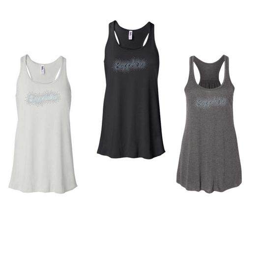 SAPPHIRE - TANK - RHINESTONE