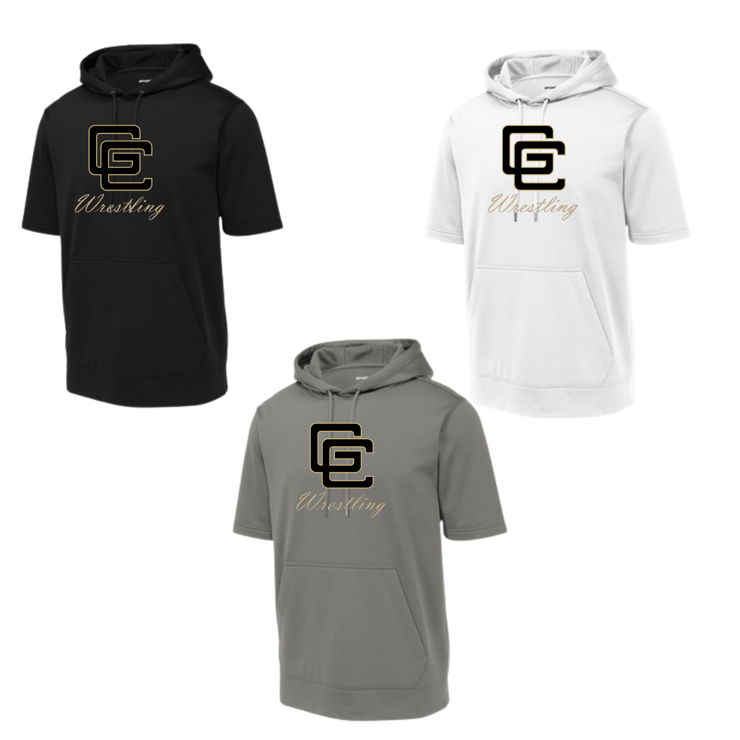 GOOSE CREEK WRESTLING - Performance Short Sleeve Hooded Pullover