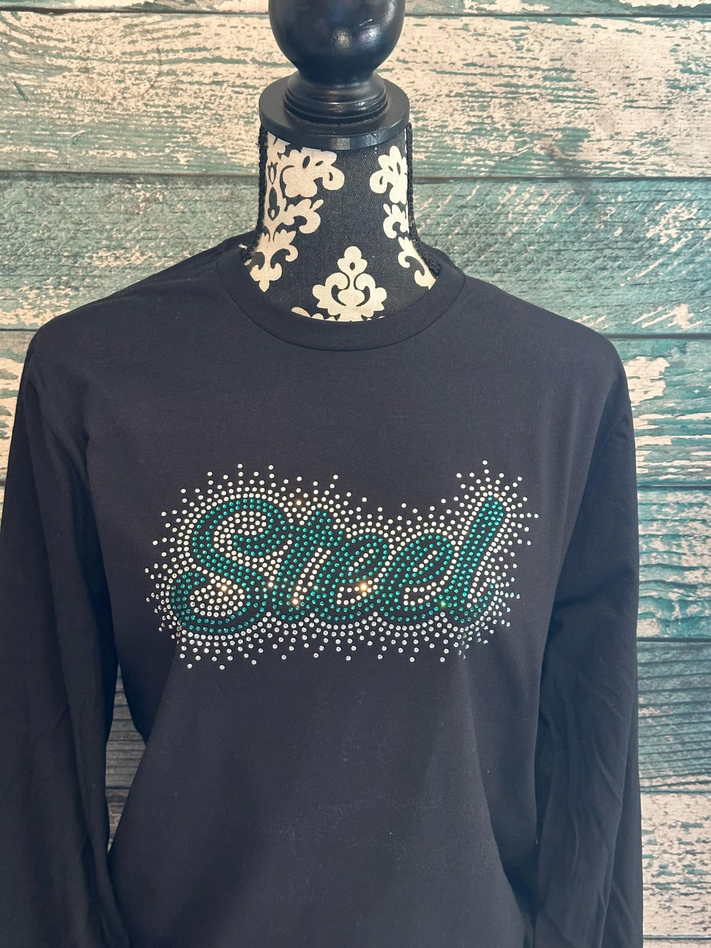 Long Sleeve Tee - RHINESTONE