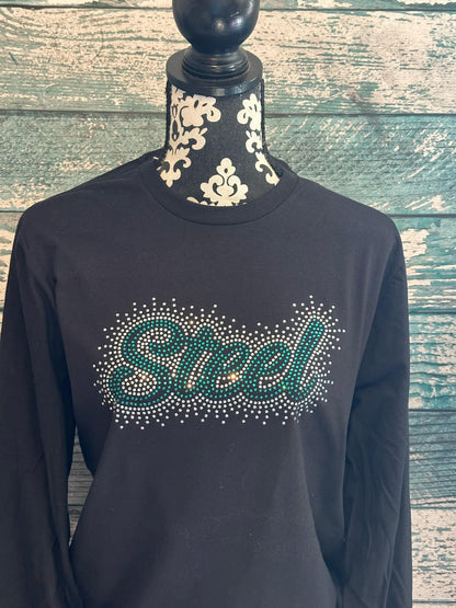 Long Sleeve Tee - RHINESTONE