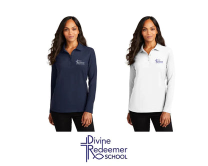 Ladies Silk Touch™ Polo Long Sleeve - DIVINE REDEEMER - ESTF