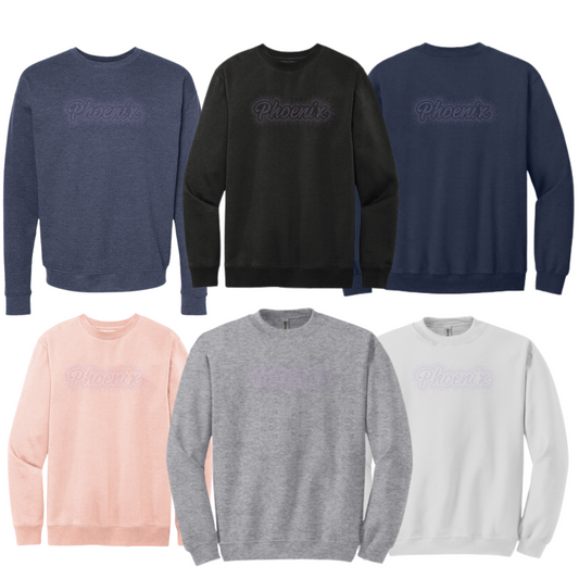 PHOENIX  - FLEECE CREW - RHINESTONE