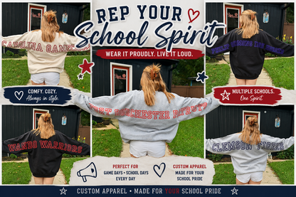 Fort Cheer - Oversized Back Across The Shoulders Crewneck