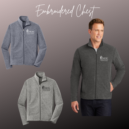 ART 5E - Heather Microfleece Full-Zip Jacket