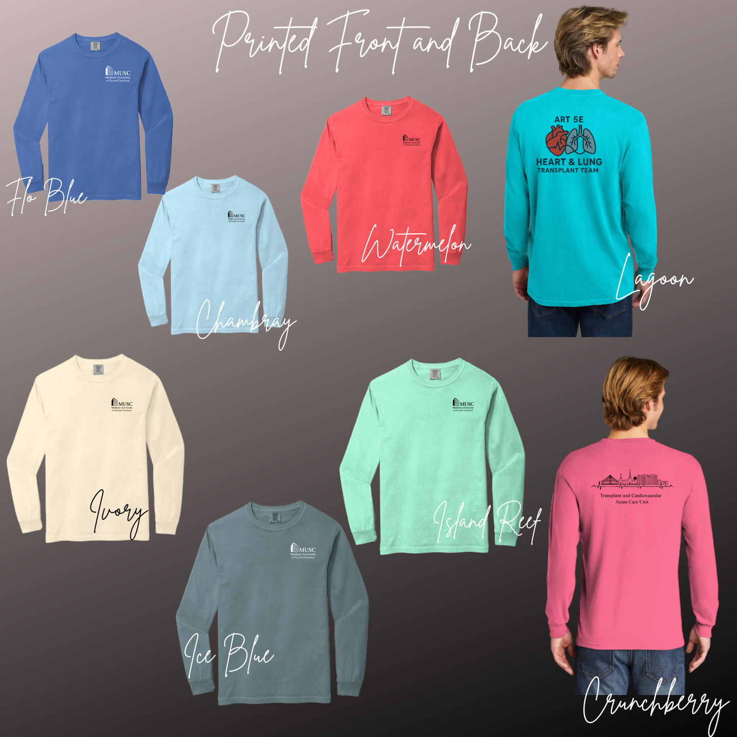 ART 5E - Comfort Colors - Long Sleeve W/pocket