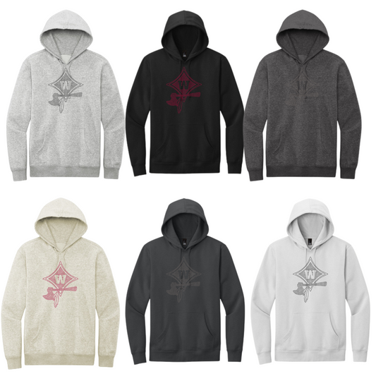 WANDO - FLEECE HOODIE RHINESTONE