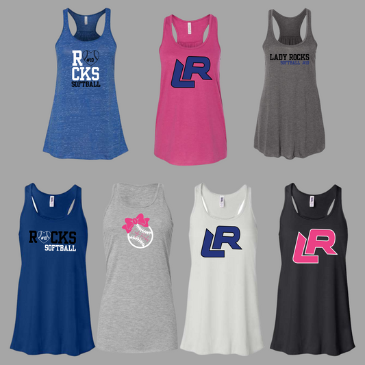 LADY ROCKS SOFTBALL - Flowy Tank -