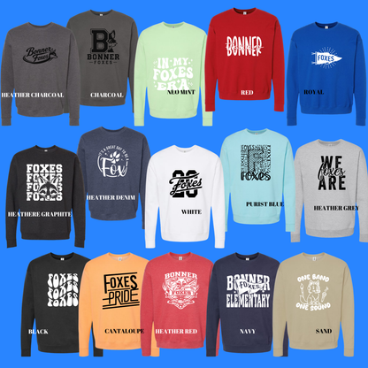 Bonner Elementary School - Crewneck Sweatshirt -  26/27