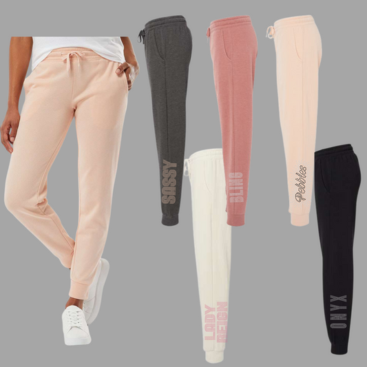 WOMEN'S WAVE WASH SWEATPANTS - RHINESTONE