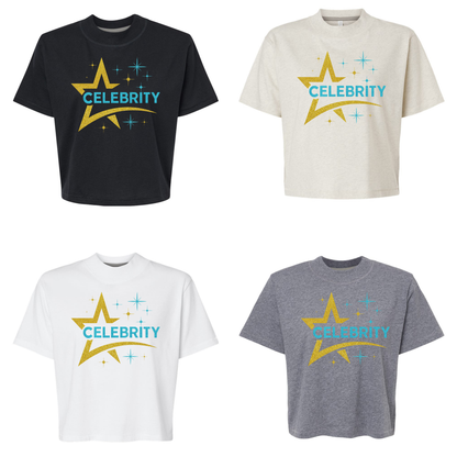 WOMEN'S BOXY TEE  - CELEBRITY CHEER