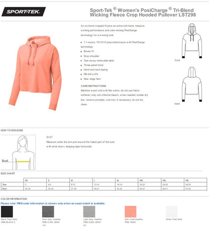 CROP HOODED PULLOVER - CELEBRITY CHEER