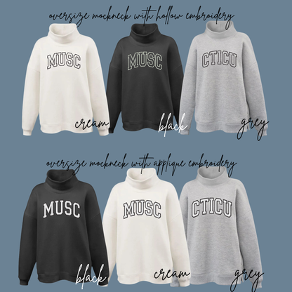 CVICU - Oversized Mockneck
