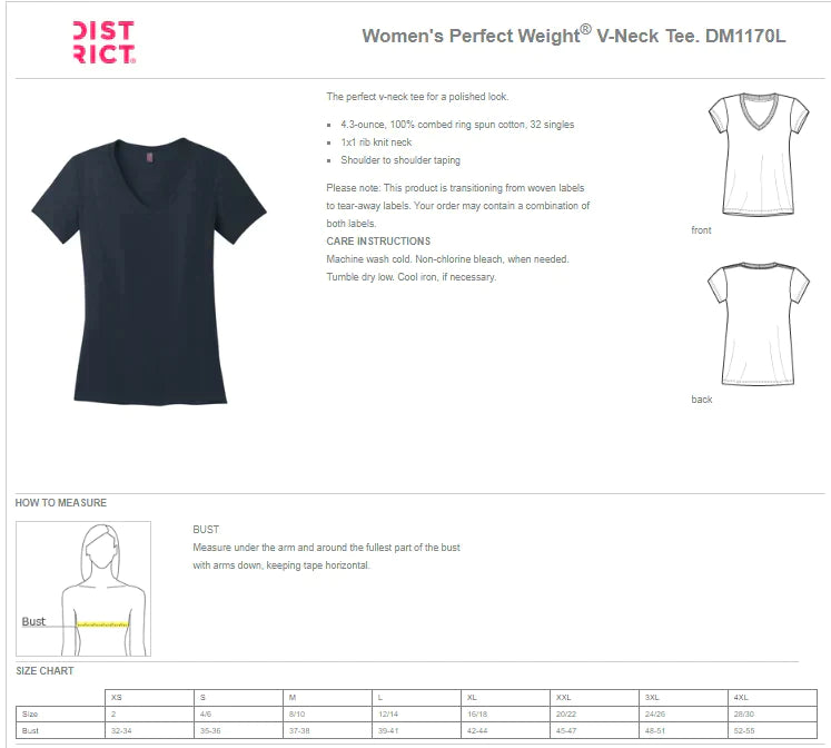 SHIMMER - Women’s VNECK TEE - RHINESTONE