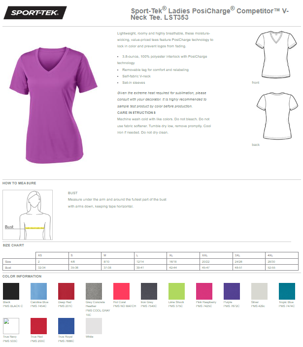 GC GOLF   - Ladies Performance Dry Fit V-Neck