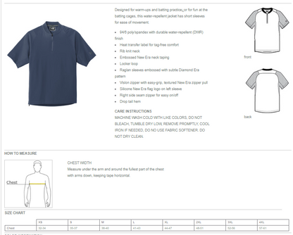 SC Xtreme Softball - Cage Short Sleeve 1/4-Zip Jacket