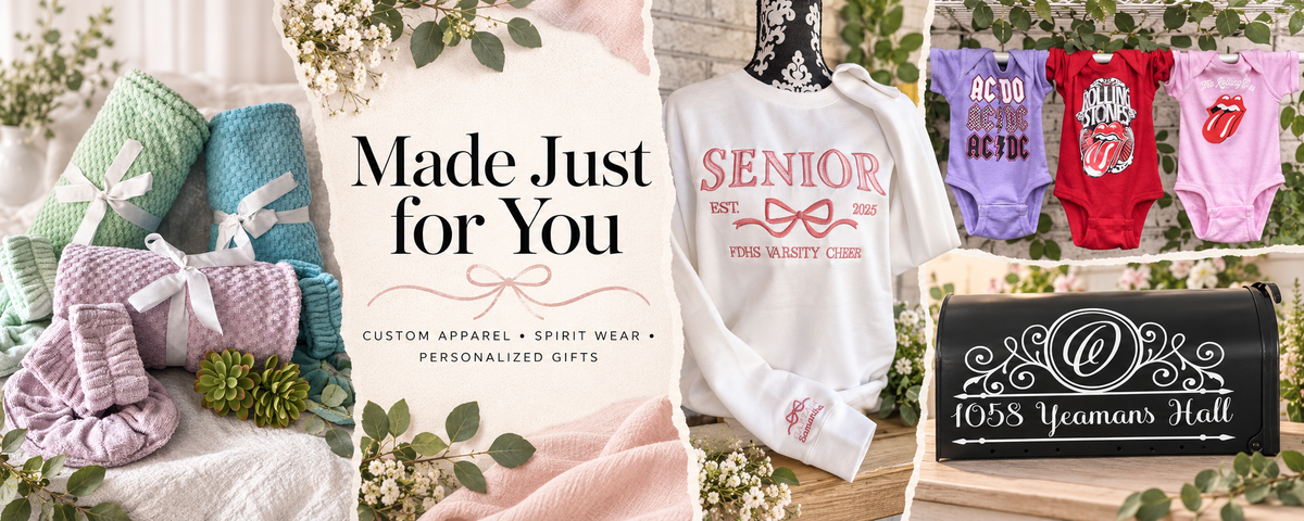 Custom apparel and spirit wear from Your Business, LLC