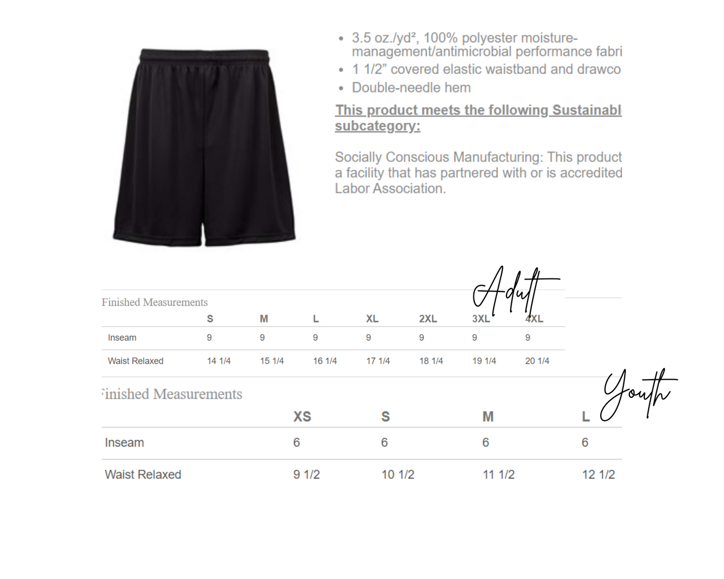 Performance Shorts - DIVINE REDEEMER