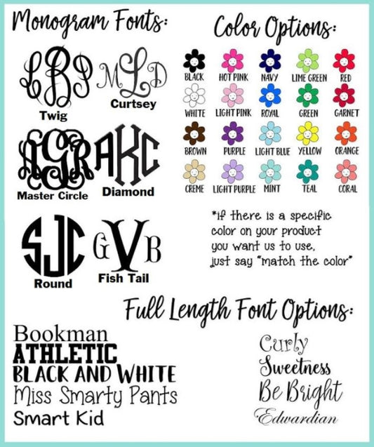 ADD A NAME OR MONOGRAM