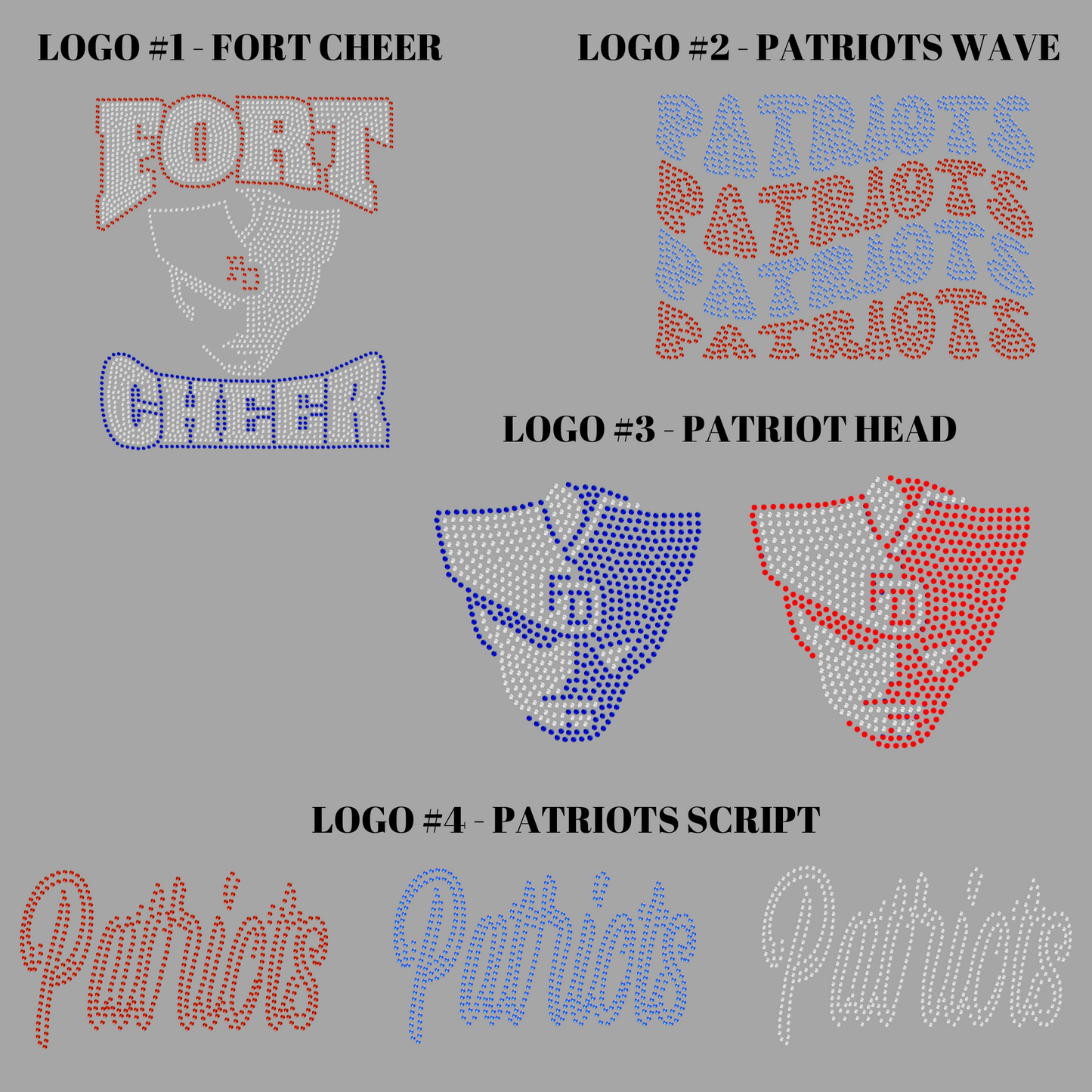 FORT D CHEER - CROPPED CREW RHINESTONES