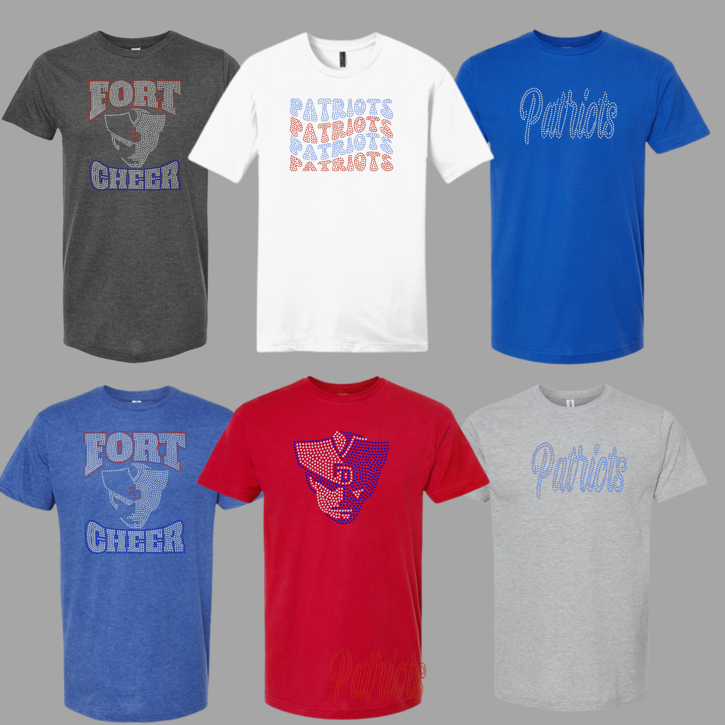 FORT D CHEER - UNISEX TEE - RHINESTONES