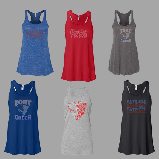 FORT D CHEER - TANK - RHINESTONES