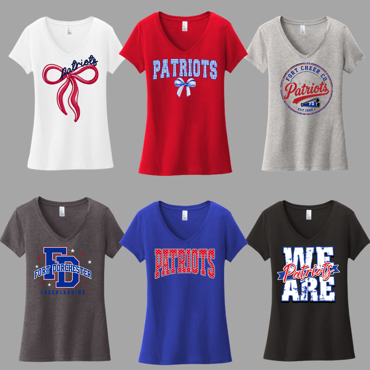 FORT D CHEER - WOMEN'S VNECK TEE