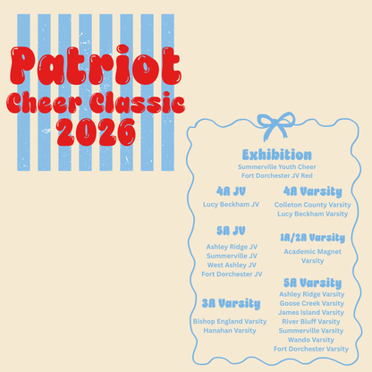 Patriot Cheer Classic Competition Tee