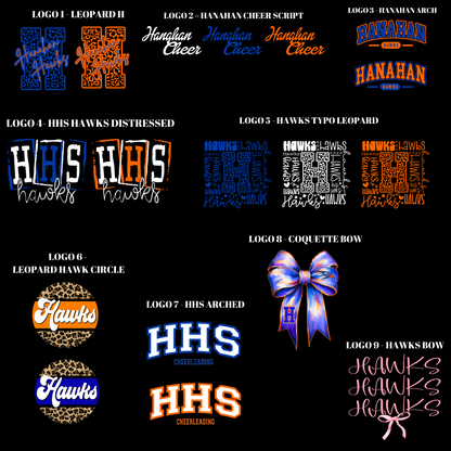 HANAHAN CHEER - Fleece Short Sleeve Hooded Pullover