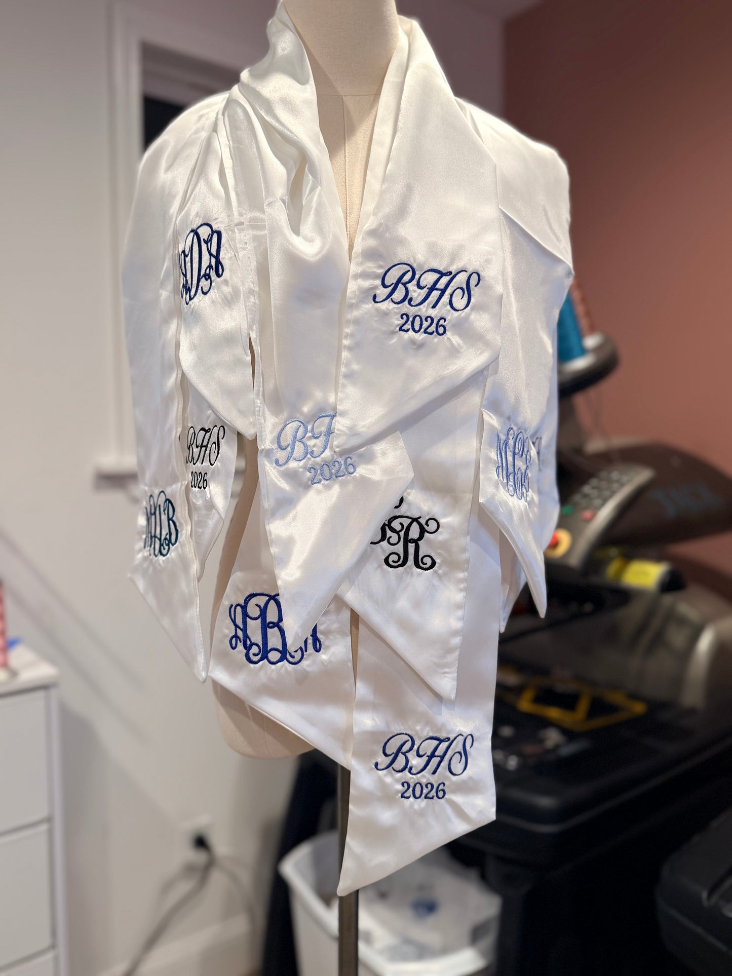 Custom Sash Embroidery