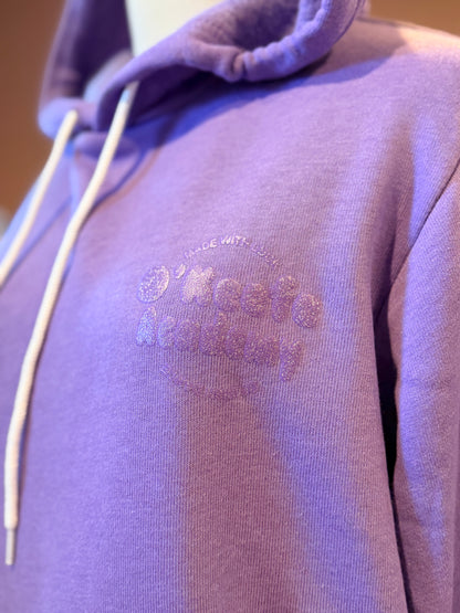 O'Keefe Academy - Purple Glitter Puff Hoodie