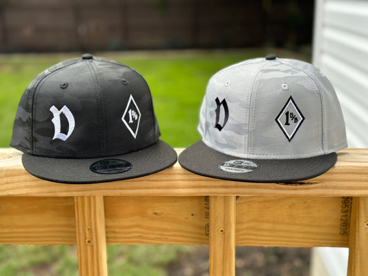 New Era® Camo Flat Bill Snapback Cap - 1%