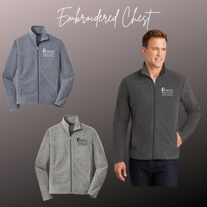 PERFUSION - MUSC - Heather Microfleece Full-Zip Jacket