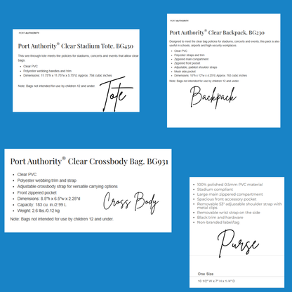 Oceanside Collegiate Academy - CLEAR BAGS