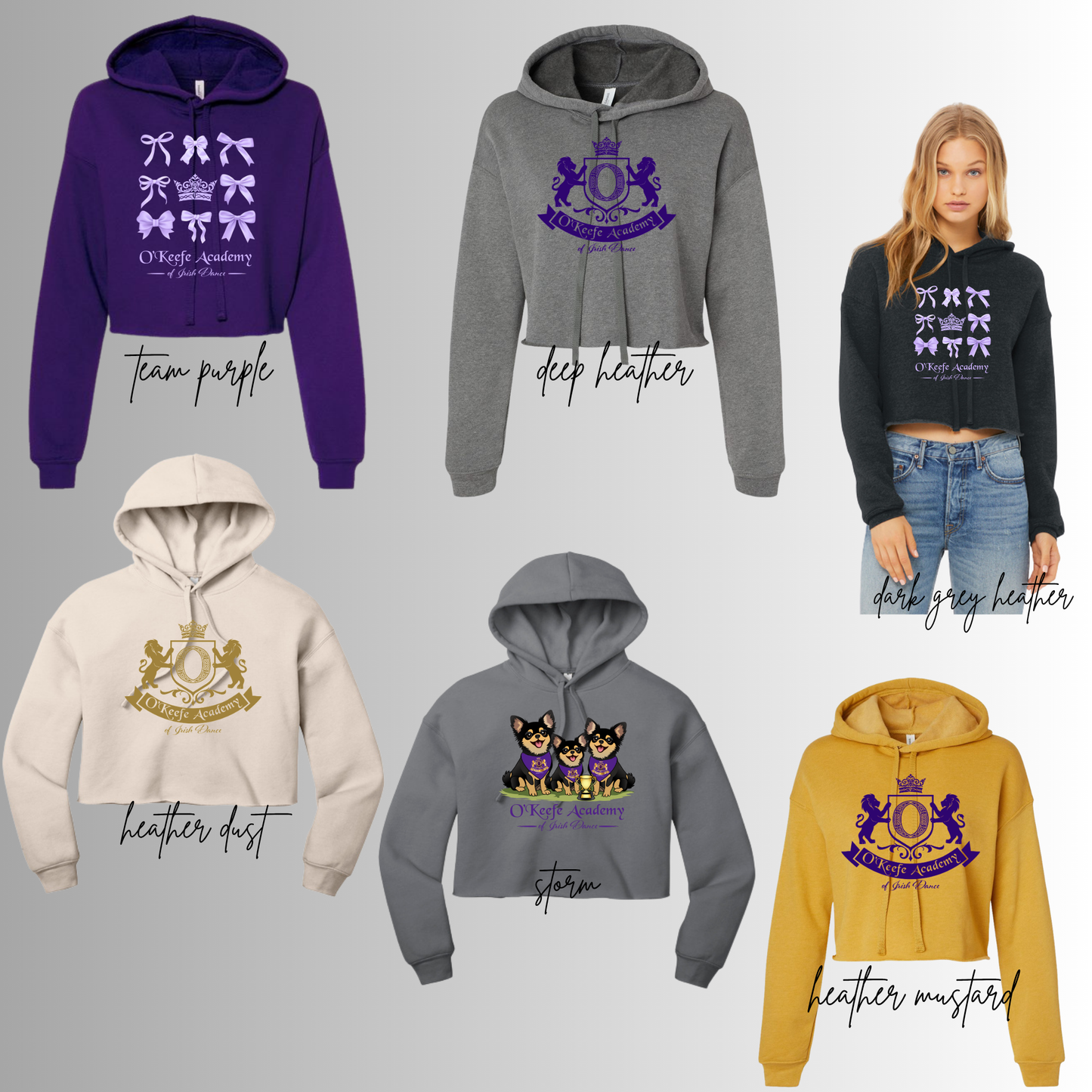 O'Keefe Academy - Women’s Sponge Fleece Cropped Fleece Hoodie