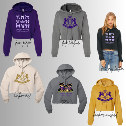 O'Keefe Academy - Women’s Sponge Fleece Cropped Fleece Hoodie