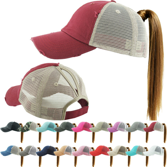 PONYTAIL MESH BACK CAP